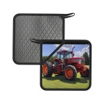 농장 트랙터 2PCS 사각 실리콘 비산 방지 매트 - 7.1인치, 프라이팬, 오븐, 그릴, 티 세트에 적합 2 : 에브온