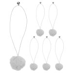 SEWOART 6Pcs 고양이 달링 볼과 벨 교체용 볼 , 인터랙티브 걸이 티저 스크래치 포스트 액세서리, 참여형 놀이용 Light Grey : 체리노트3