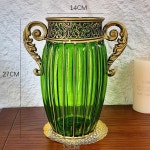 유럽풍 조리대 단철 유리 화병 고급스러운 거실 식당 장식품 시뮬레이션 꽃꽂이 : 트레이드셀46