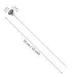 DIY 요정 9개 스테이 다이아몬드 포함된 구슬 스테이크스 스테인리스 정원 토퍼가 스틸 : 콩 리스트