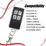 10PCS 433Mhz 리모컨 FLO2RE/FLO4RE-FLO1R-S FLO2R-S INTI ON1 ON2 ON4 도어 롤링 호환 가능 : 만진상사