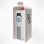 전기차충전소 E형 캐노피 핑크 완속형 충전기 비가림 주차장 주문제작 캐노픽스 : 주식회사 서진기업