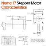 YEJMKJ 10팩 네마 17 스테퍼 모터 2상 1.8 u200C u200C 0.84Nm(118.95온스 인치) 고토크 바이폴라 60mm 2.3A 1.5 4-리드 샤프트 24... 
