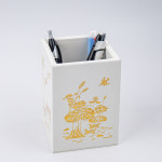 민화자개 연필꽂이 필기구정리함 펜슬홀더 블랙 : 아트제작소