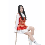 응원복 대여 레드3단 치어리딩복 치어리딩의상 액션복 : I LOVE CHEER