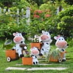 젖소 조형물 야외 대형 조각상 입구 장식품 농장 작은소 마당 가든 : 브릭코드