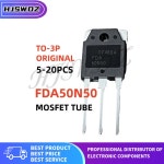 5 20PCS 기존 50N50 TO-3P 50A/500V MOSFET 전계 효과 트랜지스터 5PCS : 나플릿삼오