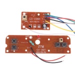 4CH RC 자동차 원격 제어 27MHz 회로 PCB 송신기 및 수신기 보드(안테나 라디오 시스템 포함) : 라인코퍼레이션