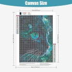 30x40cm 아트 키트, 젬 드릴 선물 고양이 5d 점 그림 월 원형 다이아몬드 아트, 페인팅 초보자용 풀 공예 홈 diy qenspe 장식 Green - Cat... 