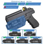 Glock 19/17용 IWB 홀스터(Olight PL 2 / Pro 3R 3S 손전등, 광학 컷, 숨겨진 휴대용 홀스터) G17 G19 19x 22 31 32 44 45 MOS( : 원클릭딜