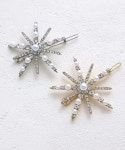 [반텐] VINGTAINE 크리스탈 모티브 헤어핀 귀여운 헤어 액세서리 고급 가련 H7435-S- : regalo shop