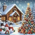 x 키트 드릴 홈 초보자용 장식용 다이아몬드 월 스노우맨 페인팅 크리스마스 도트 키트, 5d 13.78 diy 풀 인치 겨울 젬 아트 : 플레인코너