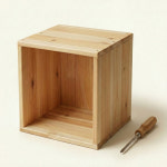 휴림 DIY 삼나무 1단 1개 원목 공간박스 diy 수납장 틈새장 원목장 책꽂이 : 시선몰샵