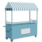 플리마켓 매대 이동식 진열대 판매대 야시장 녹색 길이100폭58높이190CM 가판대 : 안목고수상점