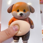 3D 소프트 도그 벨리 스티커  실리콘 자동차 충돌 방지 아름다운 홈 장식용 : 나래래