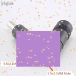 1/2/5pcs 5.5x2.1mm 암형에서 수형 DC 전원 커넥터 어댑터 5.52.1 변환기 노트북용 D5 : 주아네몰