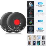 2팩 안드로이드 트래커 태그 블루투스 스마트 GPS 위치 추적기 내 기기 Google Air 검색 아이템 호환 : 대야소소온