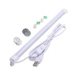 LED 조명 아래, 12인치 라이트 스트립 바, 일광 화이트 6500K USB 조명, 카운터 아래 소형 얇은 LED(콜드 6500K, 12.6인치 오팔 : darius012