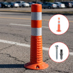 고탄력 차선규제봉 주차 차단봉 시선유도봉 금지봉 보급형 H450 : 모두의 안전