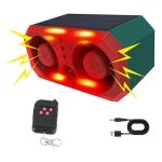 XTECH 태양 야외 모션 센서 알람 13 사운드 듀얼 스피커 감지기 라이트 농장 마당에 대 한 원격 : 충일무역산업