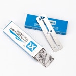 50/600pcs 큰 77 블레이드 클래식 안전 면도날 스트레이트 더블 에지 스테인레스 스틸 62x16.2mm G0323 : 반월마켓22