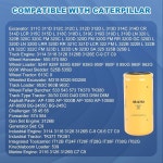 1R-0751 고효율 연료 필터 1R0751 1R0759 FF5324 BF7632 P551315 BF7634 614783 물 분리기 장착 CAT 엔진 굴착기 311C 311D 31... 