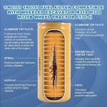 1R-0751 고효율 연료 필터 1R0751 1R0759 FF5324 BF7632 P551315 BF7634 614783 물 분리기 장착 CAT 엔진 굴착기 311C 311D 31... 