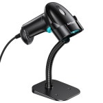 스탠드가 있는 바코드 스캐너, USB 핸드헬드 기능이 호환, 컴퓨터 코드 : 아토랩