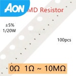 0201 5% SMD 저항기  0R 1R 2Ω 3.3 ohm 5.1R 33R 1K 2K 4.7K 5.1K 1M  개 : 아온무역co