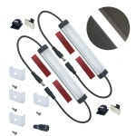 라이트 바 아래 Liter 6인치, 12VDC, 2.5W, 5000K 데이라이트 화이트, 마운팅 클립, 나사, 자체 접착 패드 포함. 호환되는 LL-008 시리즈... 