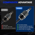 SYKRSS 2개 CV 액슬 조인트 키트, 닛산 알티마 07-13, 로그 08-13, 셀렉트 14-15 - 39101ET80C, 39101JA010, 39100JG02C, NCV5... 