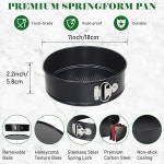 즉석 냄비 6, 8Qt 압력솥 50Pcs 양피지 베이킹 몰드 원형 누수 방지 논스틱 탈착식 하단 베이크웨어용 케이크 치즈케이크 피자 및 퀴치... 