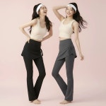 부츠컷 치마 레깅스 자외선 차단 힙커버 플레어 랩스커트 바디프리즘 : 바디프리즘