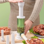 소시지 스터퍼 기계 스터퍼 주방 튜브 제조기 고기 스터핑 소시지 필러 수제 소시지 GRAY : 소연52