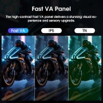 Amzfast 24인치 게이밍 모니터 180Hz 200Hz FHD 1080p 컴퓨터 모니터, 1ms 어댑티브 싱크, 3000 1, 129 sRGB HDR 디스플레이, 케어... 