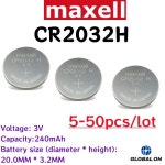 5-50pcs 원래 CR2032H H 고용량 3V 버튼 배터리 컴퓨터 마더보드 대체합니다 : 백운소소온