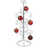 Red Co. 22 u201D 금속 와이어 4단 장식 디스플레이 트리 스탠드 및 크리스마스 홀더 - 실버 Bronze : 소로상회