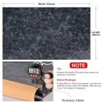 PU 패브릭 가죽 1야드 54인치 x 36인치, 0.9mm 두께의 인조 소재 시트, 실내 공예, DIY 재봉, 소파, 핸드백(블루_투톤 패턴, 야드 컷) : 소로상회