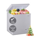 크립 블링 7.0 Cu.Ft 가슴 냉동고 7 기어 온도 조절(-4 F ~ 6.8 F), 두 개의... 있는 딥 컴팩트 냉동고, 집, 주방, 차고, 지하실, 상점, 흰색 : 소로상회