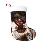 HSHIDHZ 아프리카계 미국인 흑인 여성 대형 크리스마스 스타킹 45CM 17 75인 DS BM 1 Dental Dentist One Size : Westworks