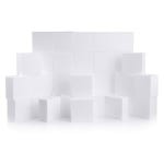 스티로폼 블록 프로젝트용 실버레이크 4x4x2 크래프트 폼(36팩) 4x4x2in 12pcs White : 소로상회