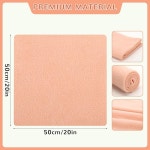 6 PCS 20 x20 니트 폴라 플리스 원단, 안티 필 플러시 원단 패치워크 담요용 폴리에스터 베개 커버, DIY 공예 재봉(파스텔) Brown : 소로상회