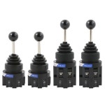 순간 자동 잠금 모노레버 조이스틱 스위치, 블랙 HKB-402 HKB-4022 HKB-201 HKB-2011, 2/4 방향, 30mm : 825청년유통