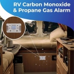 경보, DC 경고 및 12V 누출 CO/LPG 일산화탄소 조기 큰 트레일러, RV, 프로판 안전 표시등, 리셋 RV LED 캠핑카-화이트 개별 경고음, 감지기... 