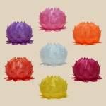 신광 연등 단색 6호 (7색)-소원등 소원성취 부처님오신날 초파일(50개입) : 아미타 불교용품