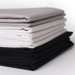 프리미엄, 11가지 옵션 솔리드, 10PCS 솔리드 프리컷 원단 순수 퀼팅 지방 쿼터 번들 재봉 DIY 공예용 패치워크 (블랙 화이트 : 소로상... 