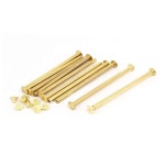 Lon0167 M5x95mm 바인딩 기능이 탑재된 시카고 스크류 포스트 사진 앨범 스크랩북용 골드 톤 10pcs (ID 749 49 e9 d7d) : 프라임블루14