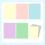 컬러 카드 재고 5가지 색상, 괴펀 65파운드 8.5 x 11 파스텔 건축 용지 다양한 색상으로 공예, DIY 카드, 스크랩북에 완벽합니다 pastel 8.... 