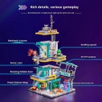 MOC 조립블록 LED 사이버 시티 호환브릭 키덜트 감성 인테리어 DIY 전시용 네온빌딩 : 컴퍼니투에스