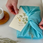 센스있는 결혼식 조문 답례품 견과류 정성 담은 고급 전통 보자기 디테일 : 담은가게-